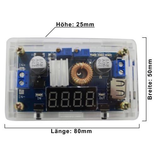 2 in 1 Step-Down 5 -36V DC/DC Wandler Konverter Stabilisator Spannungsregler LED - Bild 2 von 5