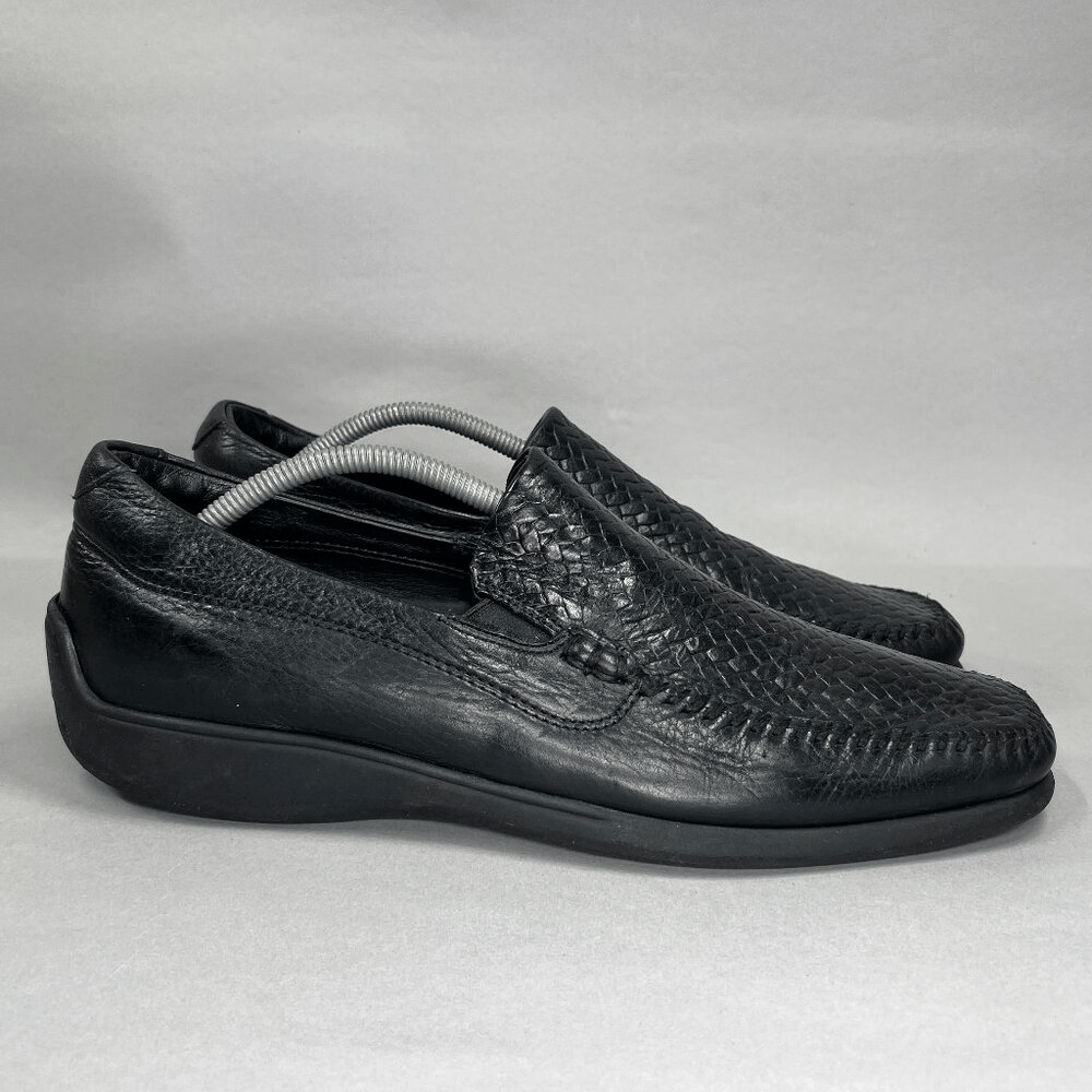 Neil M Rome Comfort Black Leather Loafers Neil M. Rome Men main image 4