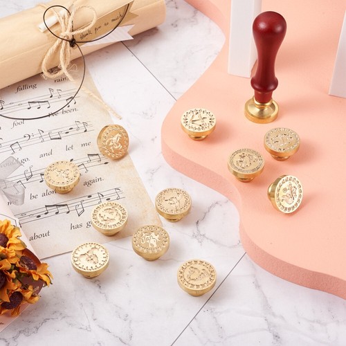 Kit de estampillas de sello de cera Constellations para tarjetas de invitación decoración postal - Imagen 7 de 7