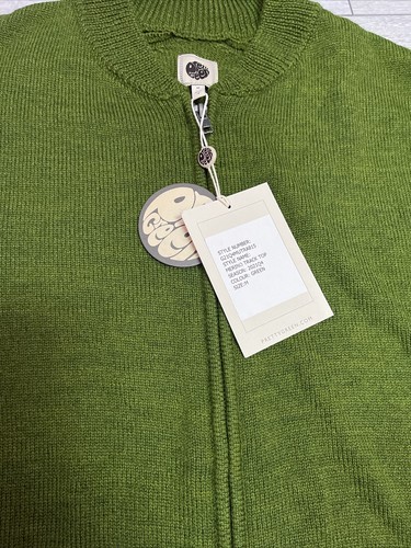 Pretty Green Herren Merino Track Top Pullover, Größe M, grün - Bild 8 von 11