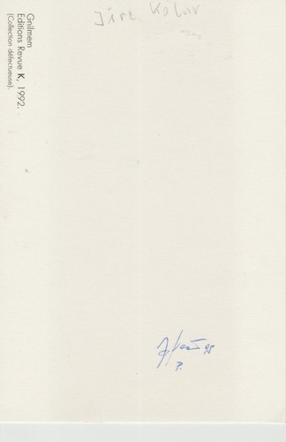 Jiri Kolar, orig auf der Rückseite sign KPK - Bild 2 von 2