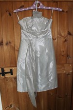 Designer Karen Millen  strapless  evening Silk Cocktail-wedding- Party size 6 