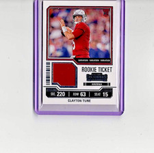2023 Panini Contenders - Clayton Tune Rookie Ticket Swatches Variations