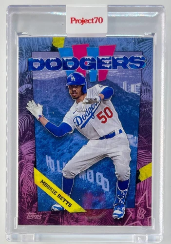 2021 Topps Project 70 Mookie Betts 1988 by Ben Baller Card #1 Dodgers (PR /9965)