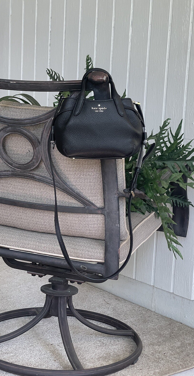 KATE SPADE DUMPLING MINI XS SATCHEL CROSSBODY BAG PURSE TOTE BLACK