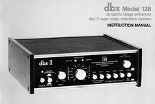 DBX Model 128 Dynamic Range Enhancer Manuale del proprietario