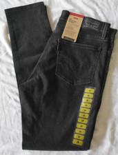 Levi's 311 Shaping Skinny Stretch Jeans Black Wash Size 8 Short 29 x 30 
