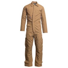 Lapco Duck Brown Insulated 12oz. Flame Resistant 100 Cotton Coverall 6XL REG