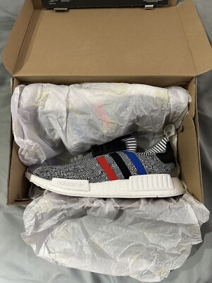 Adidas NMD R1 PK Primeknit Tri Color White Red Black BB2888
