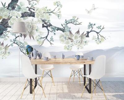 3D Flower Branch 51941NA Wallpaper Wall Murals Removable Wallpaper Fay