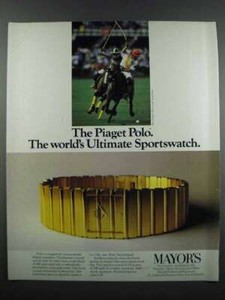 1983 Piaget Polo Watch Ad - Ultimate Sportswatch