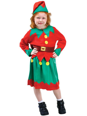 Baby Boys Girls Santas Little Helper Christmas Elf Fancy Dress Costume Outfit