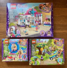 LEGO Friends Lot of 3- 41391, 41363, & 41383- Hair Salon New Sealed Box Retired