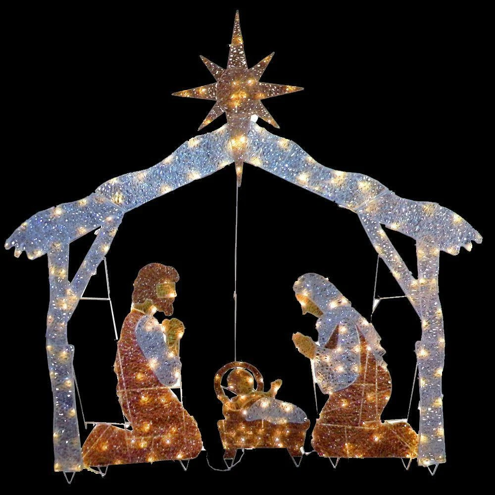 National tree nativity scene lights deals