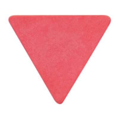 Delrin Red Guitar Or Bass Pick - 0.50 mm Made In USA - 355 Large Triangle Shape