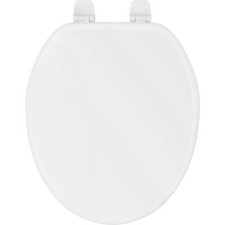 PROFLO Round Closed-Front Toilet Seat and Lid in White