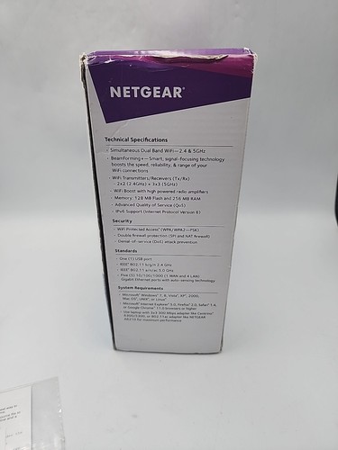 NETGEAR AC1600 Dual Band Wi-Fi Gigabit Router (R6250) Some Scratches - Picture 11 of 13