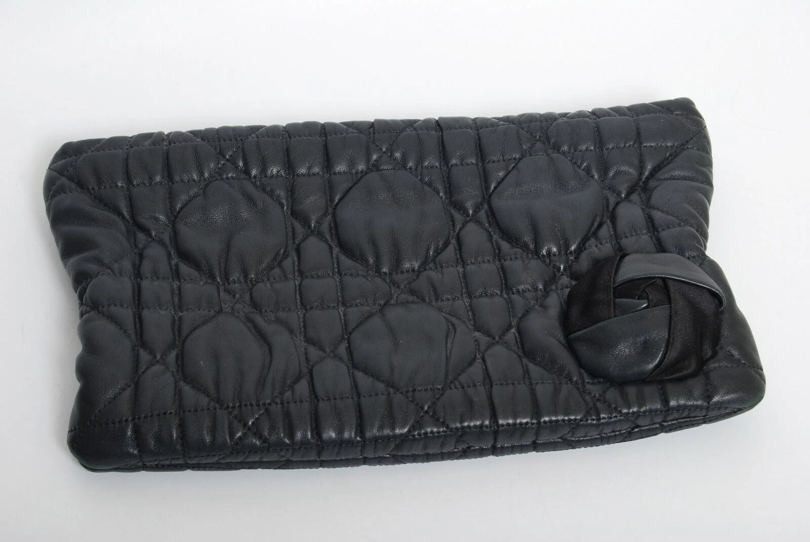 Sac à pochette femme DIOR cuir noir enveloppe de soirée sac à main messager