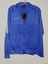 Nike Dri-Fit NWT Royal Blue Full Zip Men's Med. Lightweight Zip Pockets Unisex