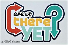 CRAFTECAFE TITLE VACATION TRIP premade paper piecing scrapbook diecut piece page