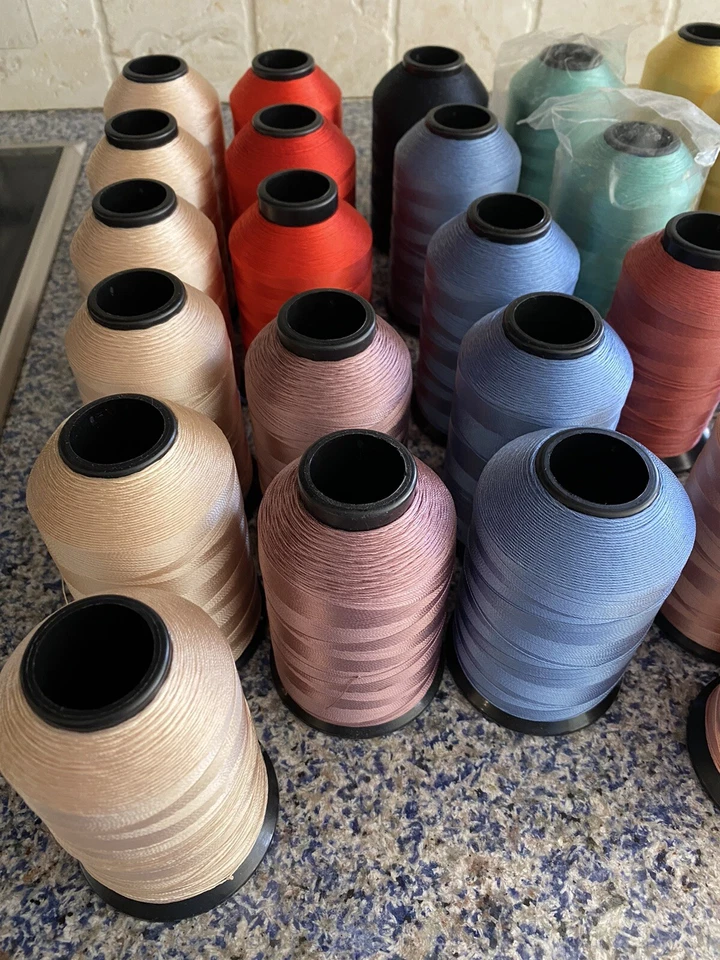 HOLLAND THREAD CO. Rod Wrapping Nylon Thread Spools Assorted Colors 1500 Yards - Image 2 of 4