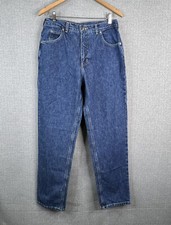 Lands End Direct Merchants Jeans Womens 10 Indigo Blue Cotton 31 inch inseam New