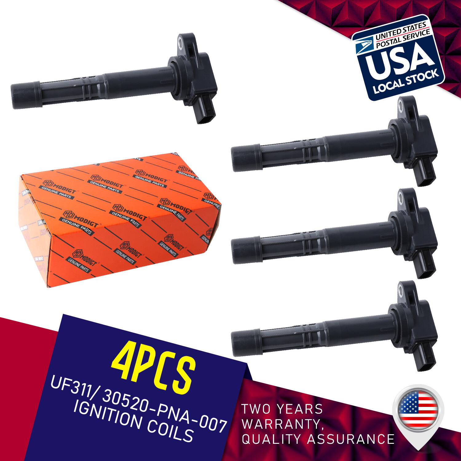 High-Performance OEM Ignition Coils for 30520RRA007 30520PRAA01 099700-070 30520PMA007