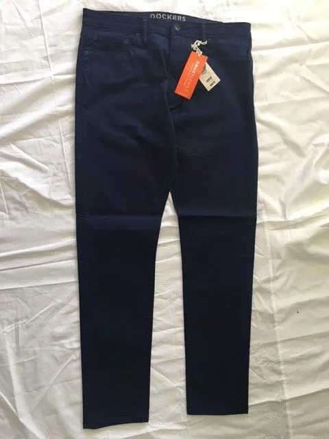 Jeans homme neuf avec étiquette Dockers Alpha Khaki Supreme Flex coupe coupe mince