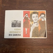 KODAK INSTAMATIC 814 INSTRUCTION BOOK/178346, Great Condition, New, Vintage