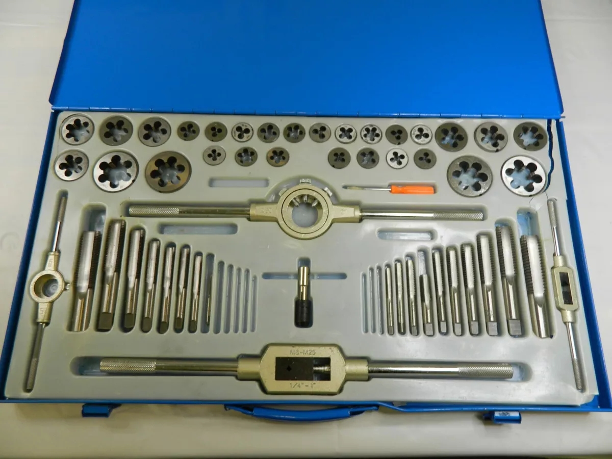 Interstate 4 40 to 1 14 Tap NPT UNC UNF Tap and Die Set INCOMPLETE CCT1569