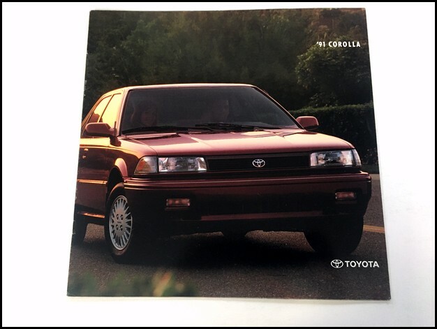 1991 Toyota Corolla 14-page Original Car Sales Brochure Catalog | eBay