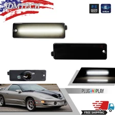 Front Side Marker White LED Lights For 1998-02 Pontiac Firebird Trans Am Formula