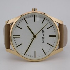 NINE WEST NW/1994G Quartz Analog Women's Watch New Battery