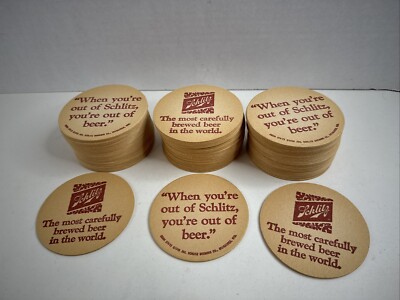 Schlitz Vintage Brewery Coaster Collectible Beer Coaster Milwaukee WI Lot of 78