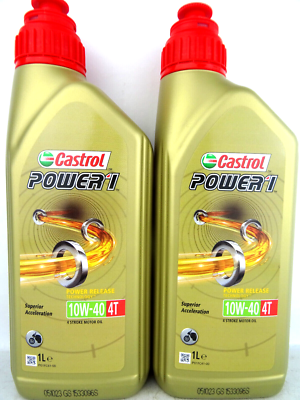Castrol Motorcycle Oil Castrol Power 1 Racing 4t Motoröl 10w-40 1l Motorradöl 4T 1 Liter API SN