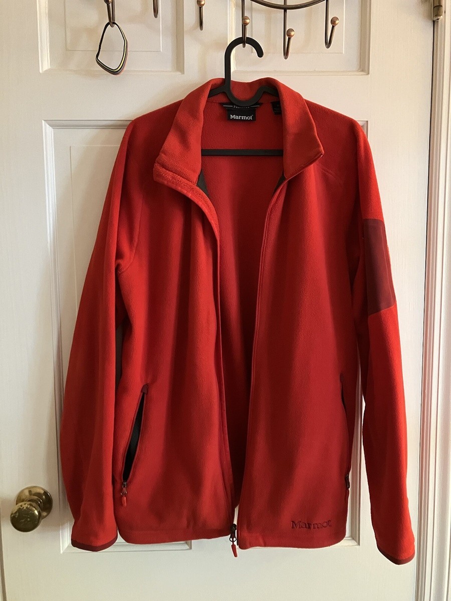 EXC EUC Marmot Reactor Polartec MicroFleece Jacket Mens Medium Red
