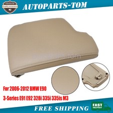 For 2005-2012 Bmw E90 328i Center Console Arm Rest Lid Leather Cover Beige For 2005-2012 Bmw E90 328i Center Console Arm Rest Lid Leather Cover Beige