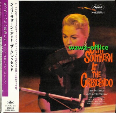 Jeri Southern Jazz Vocal LIVE NEUE CD ''At The Crescendo'' Paper Slv. Japan OBI JP