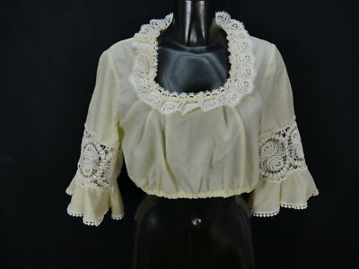 Size 46 dirndl blouse with large lace blouse for dirndl Bavaria costume blouse B8127