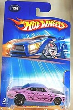 2005 Hot Wheels Mainline/Collector #136 VAIRY 8 Lavender w/Black 5 Spoke Wheels