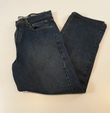 Harley Davidson Traditional Jeans Men 33x28 Dark Blue Motorcycle Biker Denim