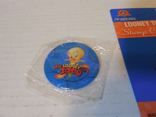 Tweety Bird Looney Tunes U.S. Postal 1997 Stamp Collection Bookmark & Button - Picture 2 of 6
