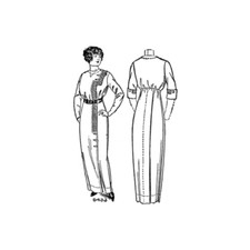 Past Patterns 5433 - Early 1910s Hobble Dress Sewing Pattern bust 38