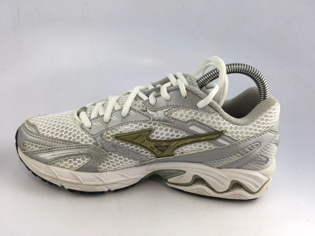 Mizuno Women s Wave Nexus 2 Running Shoe White Silver Sz 7 US eBay