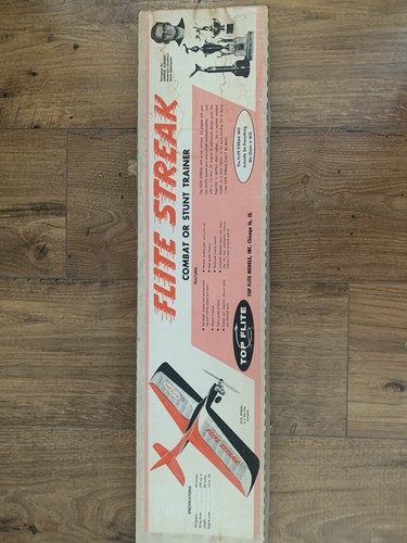 Vintage Top Flight Flite Streak C/l Combat/Stunt Model Airplane Kit New