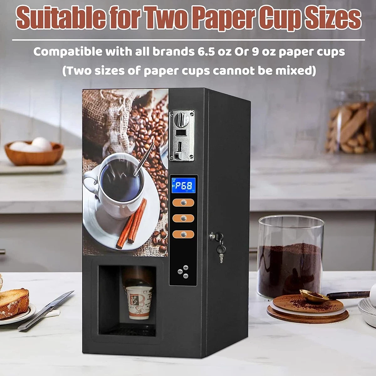 Commercial Fully automatic Coffee Machine Instant Coffee Vending