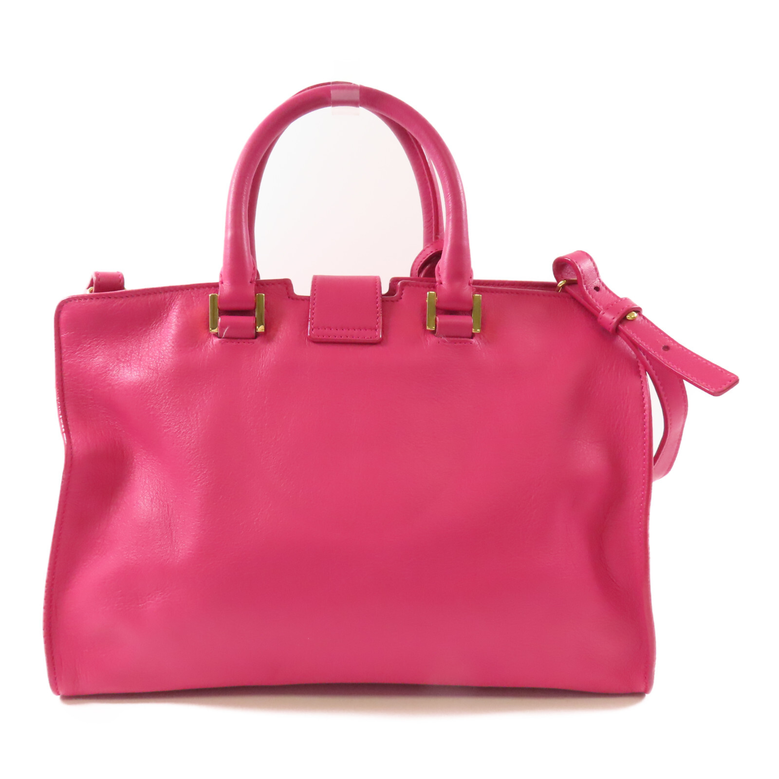 Borsa a tracolla SAINT LAURENT YSL GHW Y Cabas 2 vie 311210 pelle di vitello rosa
