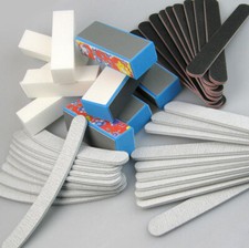 40pc Nail Art Standing Files Manicure Buffer Block Emery Boards Nail Art Tools