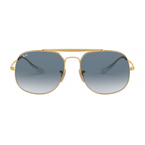 Occhiali da Sole Uomo Ray Ban Rb3561 The General 001/3F Oro Squadrati Lenti  Blue | eBay