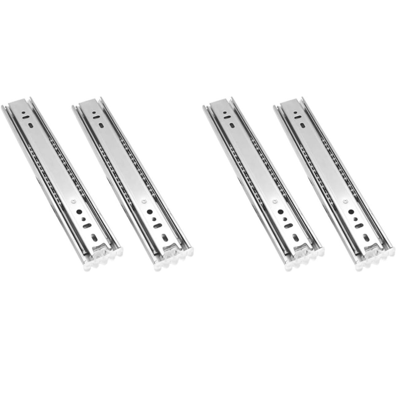 Drawer Slides  2 Pair Full Extension 3 Section Ball Bearing Side Mounted Drawer-image